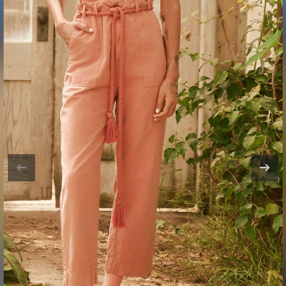 THE GREAT. The Voyager Pant In Washed Rose NWT 28